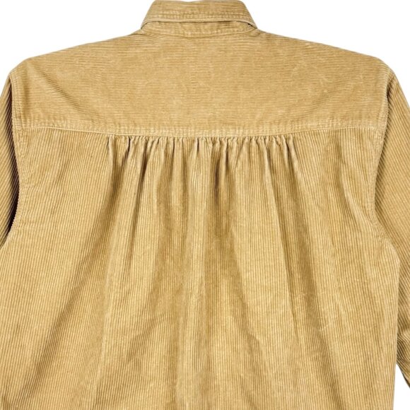 Levi's Women's Long Sleeve Relaxed Fit Button-Up Corduroy Tan Shirt Size Small - Picture 4 of 11